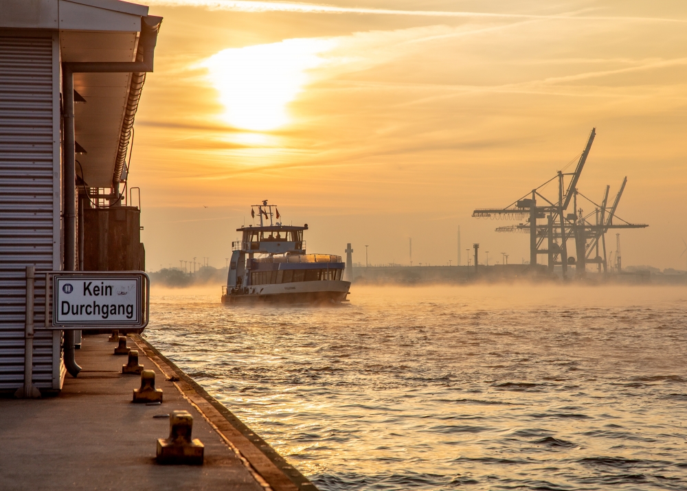Hamburg, Hafen, Sonnenaufgang, Foto, Sombrowski, Alexander, HH